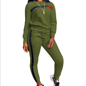 Patchwork sweatsuit